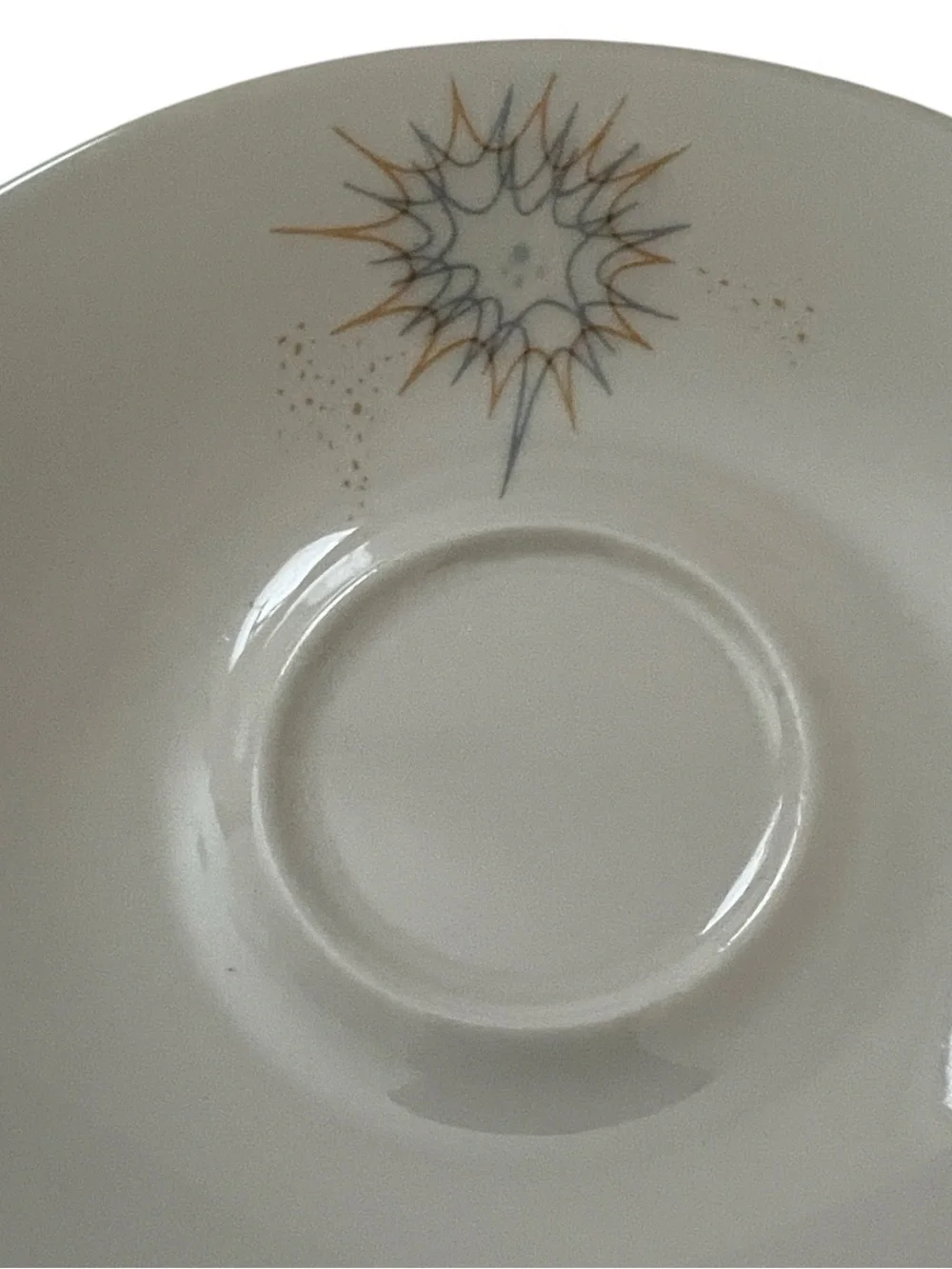 Vintage Iroquois Impromptu Ben Seibel Atomic Starburst Saucer MCM 6”